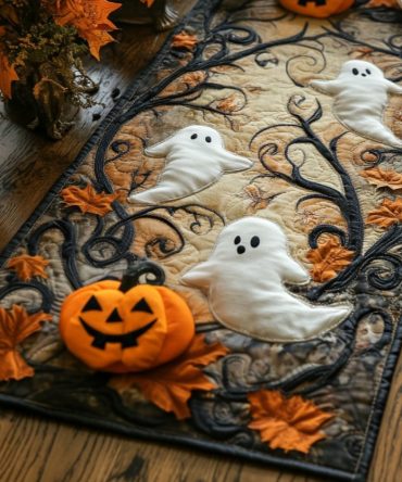 Spooky Jitters Quilted Table Runner