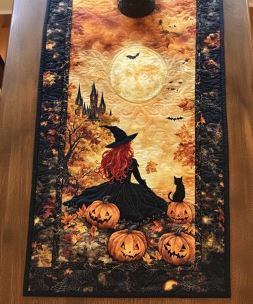Spooky Night Quilted Table Runner