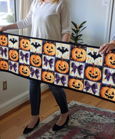 Spooky Night Quilted Table Runner