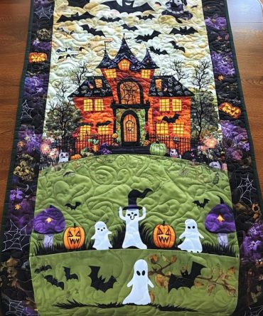 Spooky Stack Quilted Table Runner