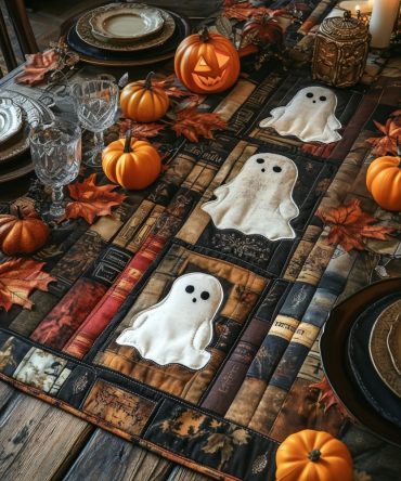 Spooky Stroll Quilted Table Runner