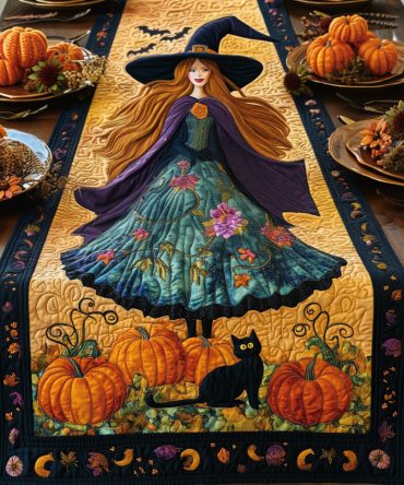 Spooky Whimsy Quilted Table Runner