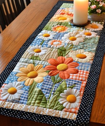 Spring Bliss Quilted Table Runner