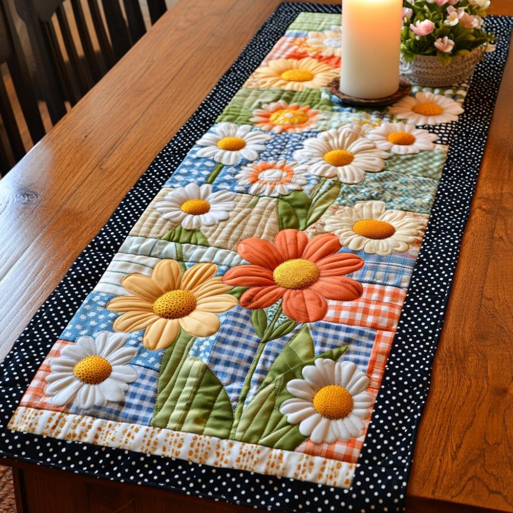 Spring Bliss Quilted Table Runner