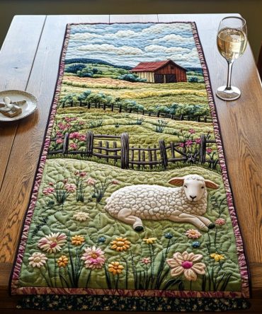 Spring Bloom Quilted Table Runner