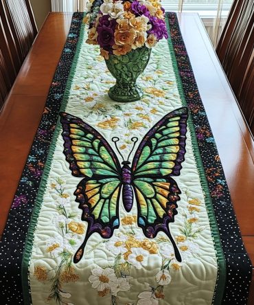 Spring Blossom Quilted Table Runner