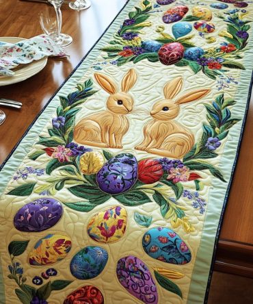 Spring Charm Quilted Table Runner