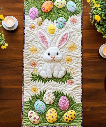 Spring Charm Quilted Table Runner