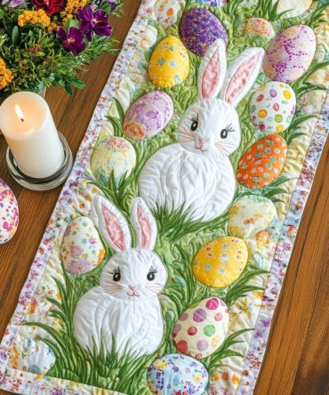 Spring Charm Quilted Table Runner