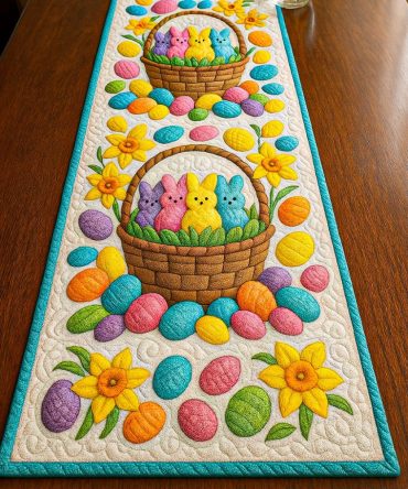 Spring Magic Quilted Table Runner