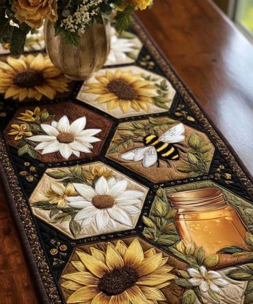 Spring Nectar Quilted Table Runner