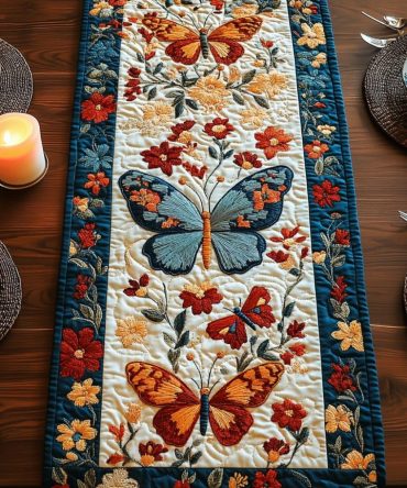 Spring Serenity Quilted Table Runner