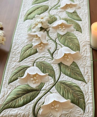 Spring Veil Quilted Table Runner
