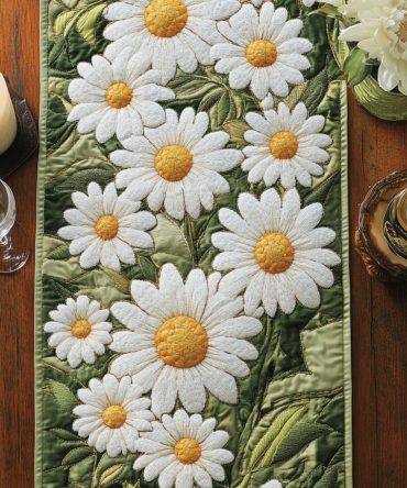 Spring Whisper Quilted Table Runner