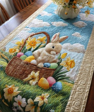 Springtime Charm Quilted Table Runner