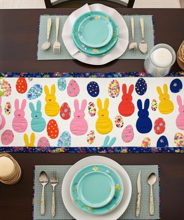Springtime Peeps Quilted Table Runner