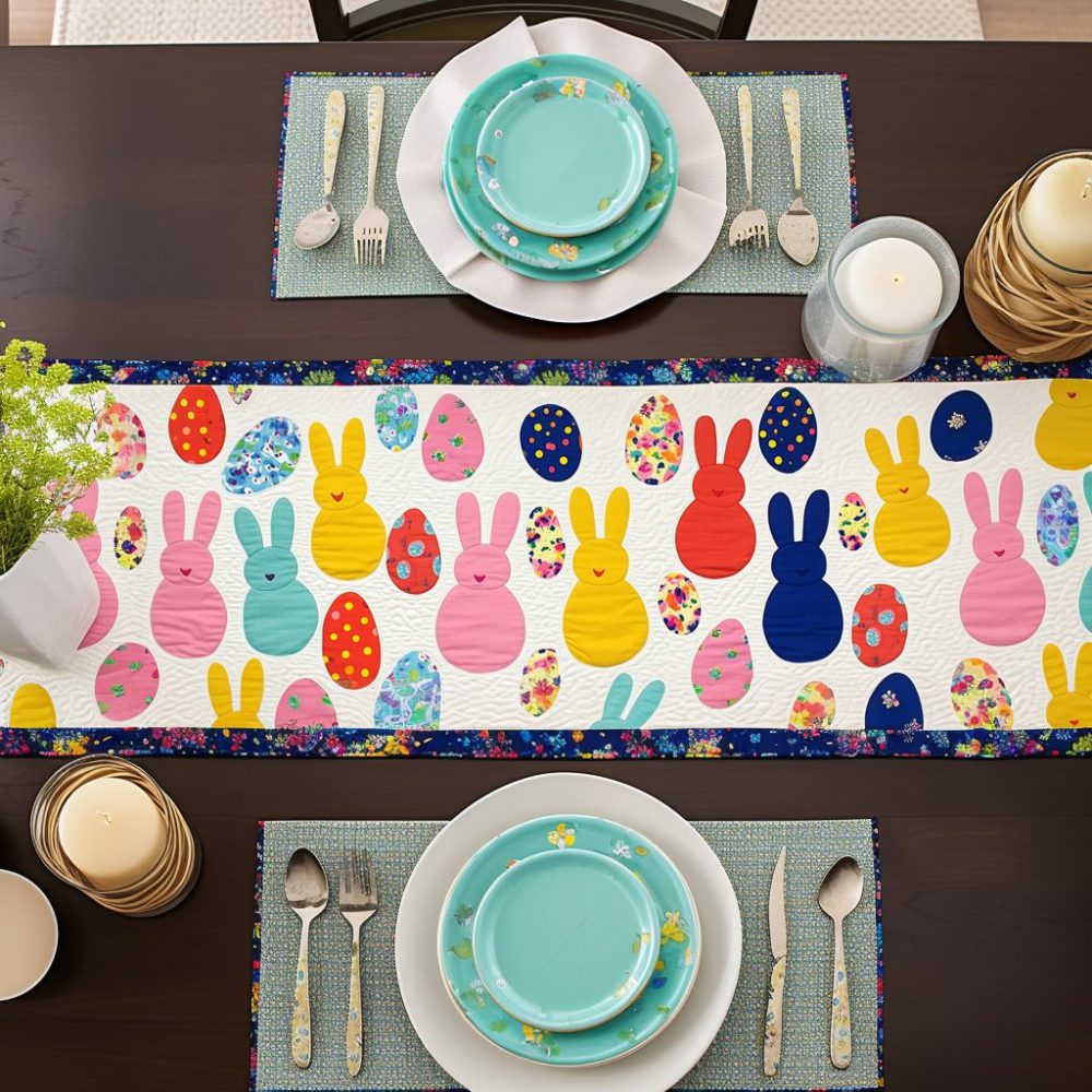 Springtime Peeps Quilted Table Runner