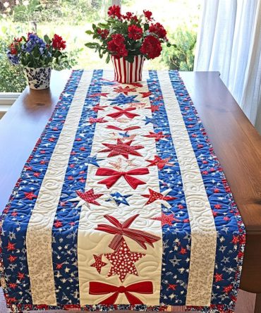 Star-Spangled Style Quilted Table Runner