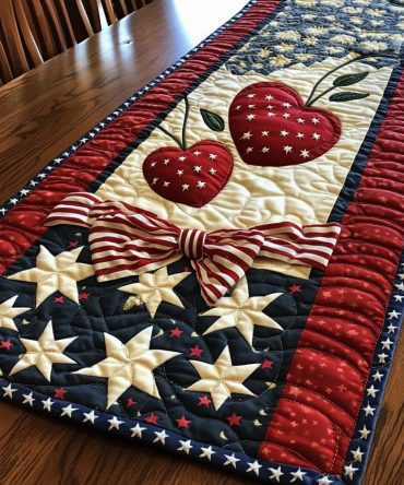 Star Bloom Quilted Table Runner
