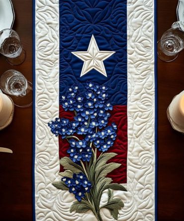 Star Blossom Quilted Table Runner