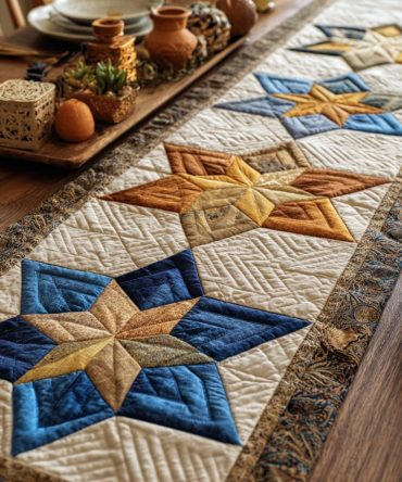 Star Covenant Quilted Table Runner