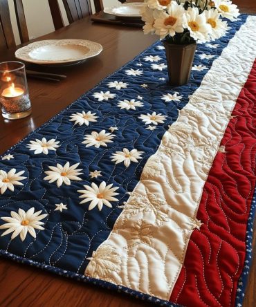Star Glory Quilted Table Runner
