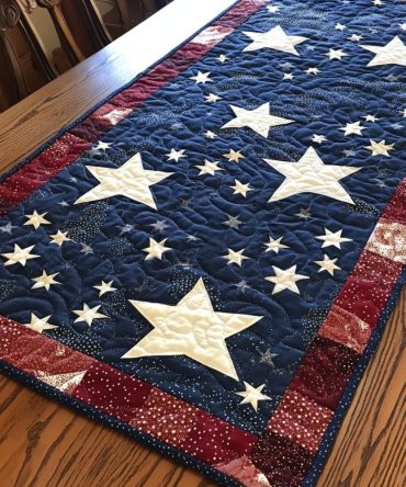 Star Path Quilted Table Runner