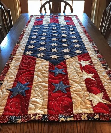 Starlight Lane Quilted Table Runner