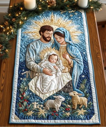 Starlight Manger Quilted Table Runner