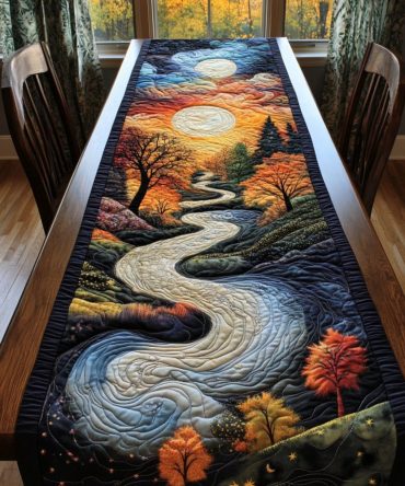 Starlit Path Quilted Table Runner