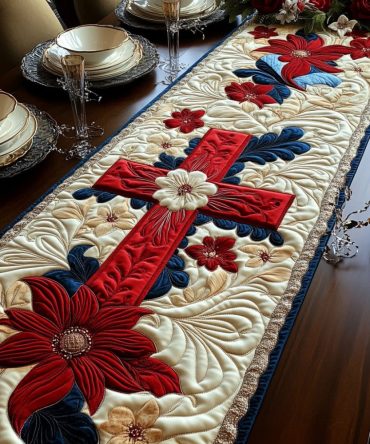 Stars Of Grace Quilted Table Runner