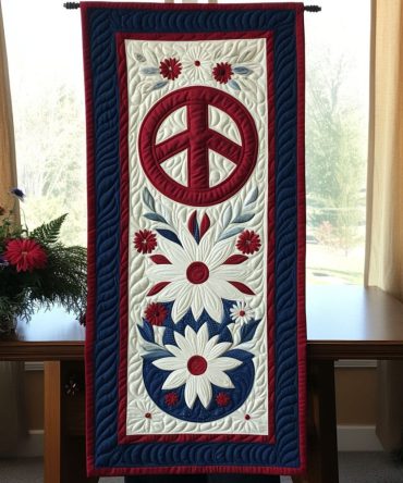 Stitched For Freedom Quilted Table Runner