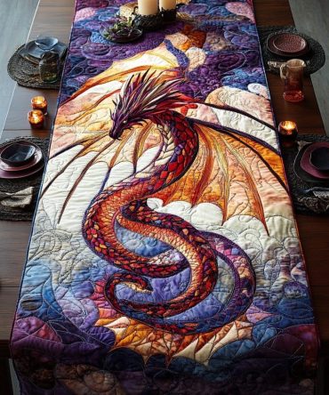 Storm Wyrm Quilted Table Runner