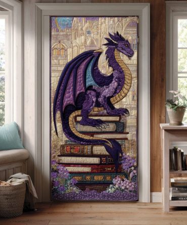 Story Dragon Quilted Door Cover