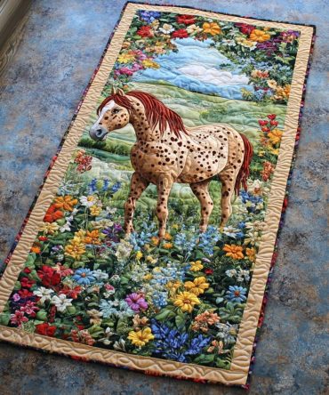 Streaked Mane Quilted Table Runner