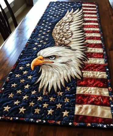 Strong Eagle Quilted Table Runner