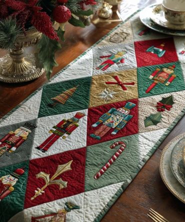 Sugarplum Dreams Quilted Table Runner