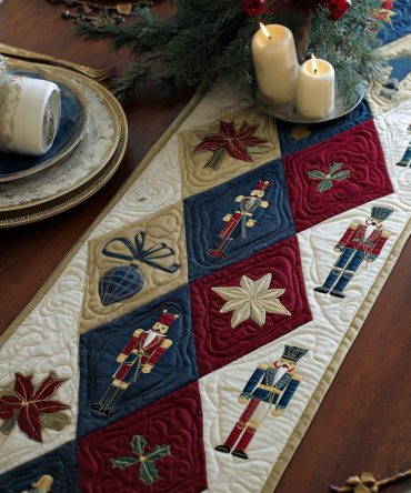 Sugarplum Patchwork Quilted Table Runner