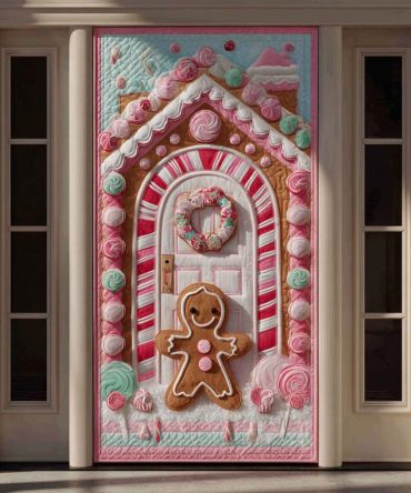 Sugary Ginger Door Quilted Door Cover