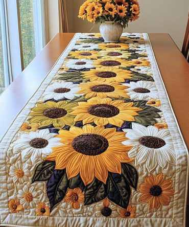 Summer Blooms Quilted Table Runner