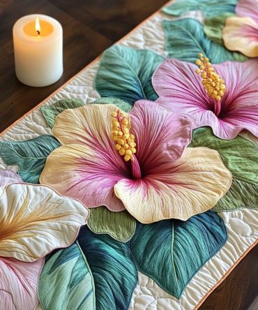 Summer Flora Quilted Table Runner