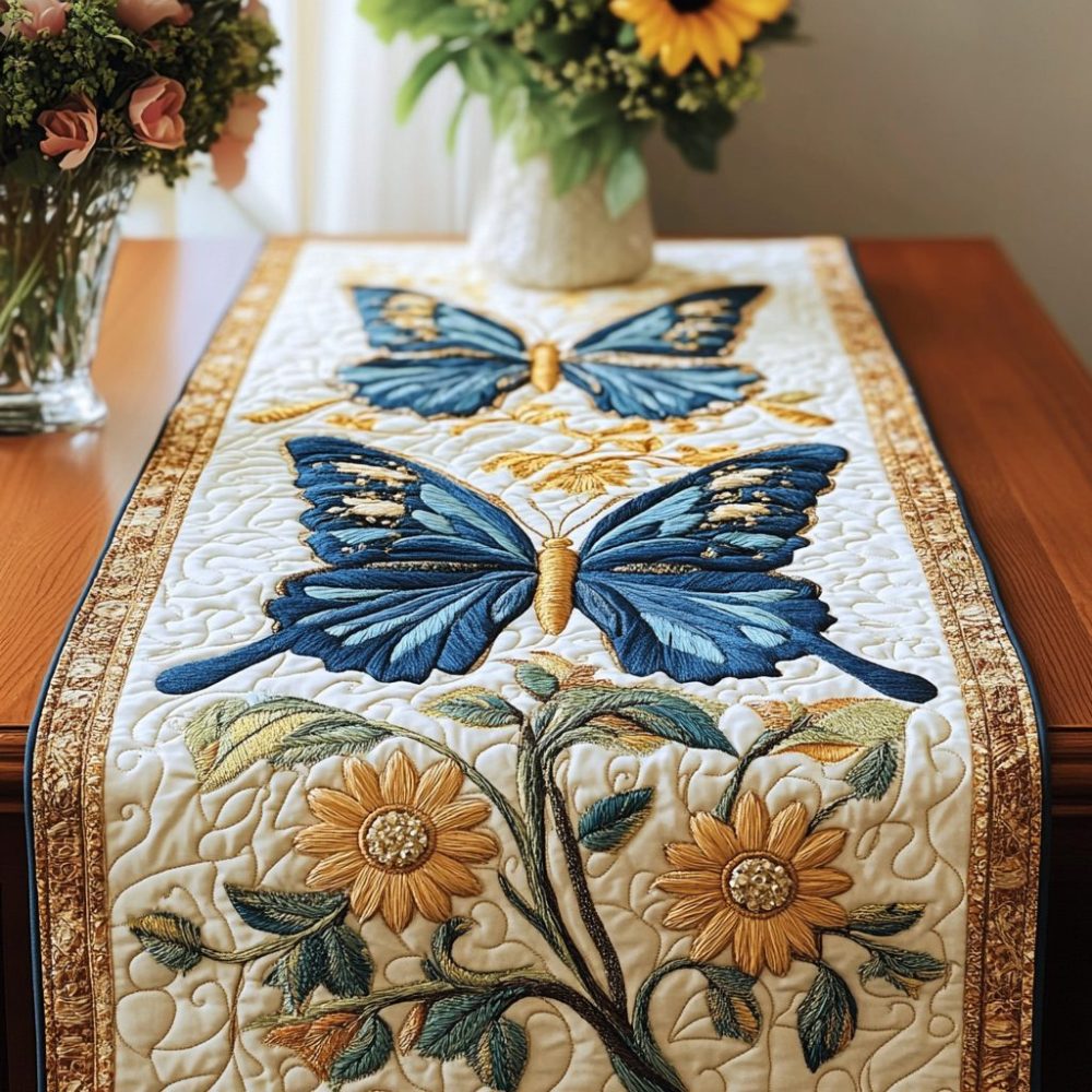 Summer Radiance Quilted Table Runner