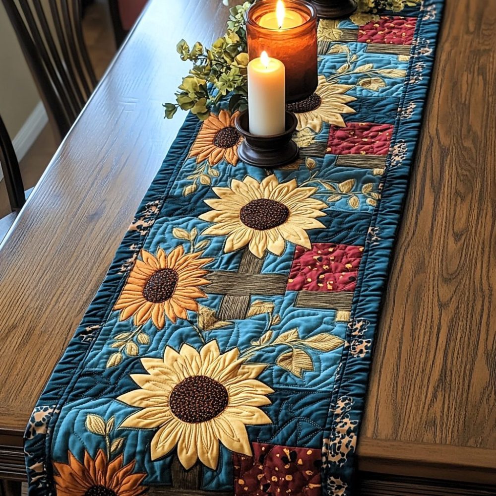 Sunbeam Glow Quilted Table Runner