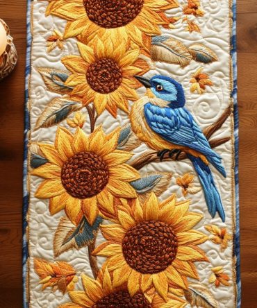 Sunbird Joy Quilted Table Runner