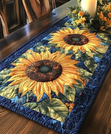Sunflare Quilted Table Runner