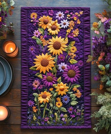 Sunflower Dream Quilted Table Runner