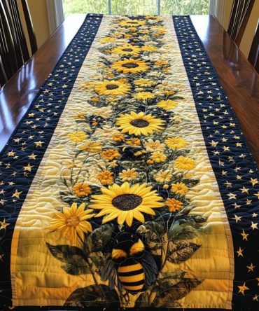 Sunflower Dreams Quilted Table Runner