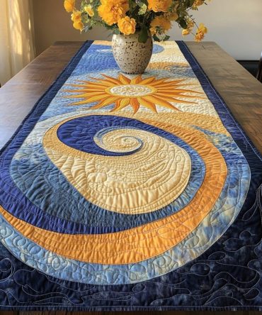 Sunlit Beauty Quilted Table Runner