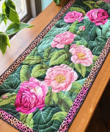 Sunlit Bloom Quilted Table Runner