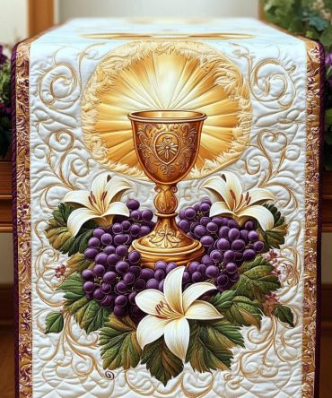 Sunlit Chalice Quilted Table Runner